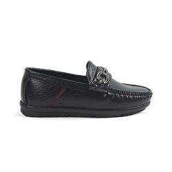 Pine Kids Slip On Loafers - Black