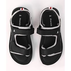 Pine Kids Velcro Closure Solid Sandals - Blue