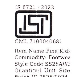 Pine Kids Velcro Closure Solid Sandals in Brown