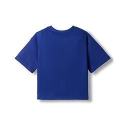 Pine Kids Marvel 100% Cotton Knit Drop Shoulder Half Sleeves T-Shirt With Spider Man Graphics - Navy Blue