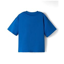 Pine Kids Disney Single Jersey Knit Drop Shoulder Half Sleeves Lilo & Stitch Graphic - Blue