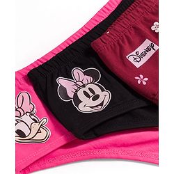 Pine Kids Disney Lycra Knit Panties With Minnie Mouse Graphics Pack of 3 - Multicolor