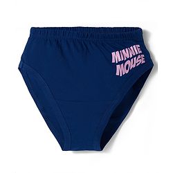 Pine Kids Disney Lycra Knit  Panties With Minnie Mouse Graphic Pack of 3 - Multicolor