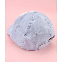 Pine Kids Cotton Woven Cap With Mickey Mouse Print Light Blue - Diameter 16 cm