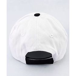 Pine Kids Marvel Cotton Woven Cap With Avenger Graphics - White & Black