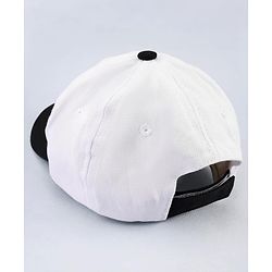 Pine Kids Marvel Cotton Woven Cap With Avenger Graphics - White & Black