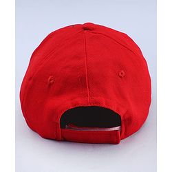 Pine Kids Marvel 100% Cotton Woven Summer Cap With Spider Man Graphics Red - Diameter 19 cm