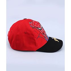 Pine Kids Marvel 100% Cotton Woven Summer Cap With Spider Man Graphics Red - Diameter 20 cm