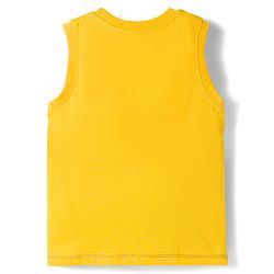 Pine Kids Marvel 100% Cotton Knit Sleeveless Cut N Sew Tank T-Shirt With Avengers Graphics - Multicolour