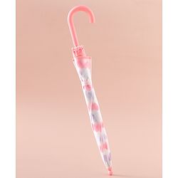 Pine Kids Free Size  Umbrella with Heart Print - Pink
