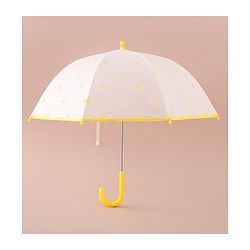Pine Kids Free Size Umbrella with Flower Print - Yellow