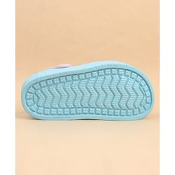 Pine Kids Lucas Back Strap Clogs With Elsa Applique - Light Blue