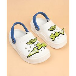 Pine Kids Disney Back Strap Clogs With Applique - Blue
