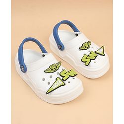 Pine Kids Disney Back Strap Clogs With Applique - Blue