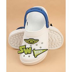 Pine Kids Disney Back Strap Clogs With Applique - Blue
