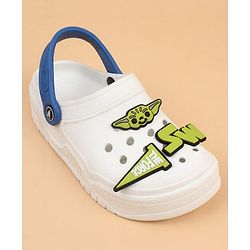 Pine Kids Disney Back Strap Clogs With Applique - Blue
