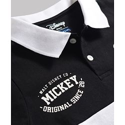 Pine Kids Disney Single Jersey Knit Half Sleeves Polo T-Shirt With Mickey Mouse Graphics - Multicolor