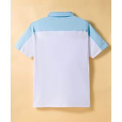 Pine Kids Marvel 100% Cotton Knit Half Sleeves Polo T-Shirt With Spider-Man Graphic -Multicolour