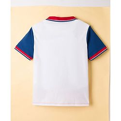 Pine Kids Marvel Single Jersey Knit Half Sleeves Polo T-Shirt With Avengers Graphics - Multicolor