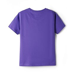 Pine Kids Cotton Knit Half Sleeves T-Shirt with Jungle Safari Theme Print - Purple