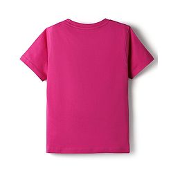 Pine Kids Cotton Knit Half Sleeves T-Shirt With Skateboarding Print - Purple