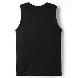 Pine Active Knit Sleeveless Solid Tank T-Shirt -Black