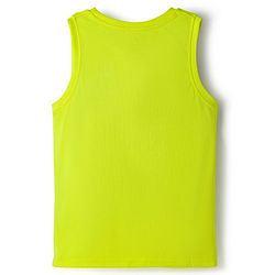 Pine Active Knit Sleeveless Solid Tank T-Shirt -Black