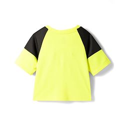 Pine Active Knit Raglan Half Sleeves T-Shirt - Neon Green & Black