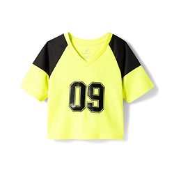 Pine Active Knit Raglan Half Sleeves T-Shirt - Neon Green & Black