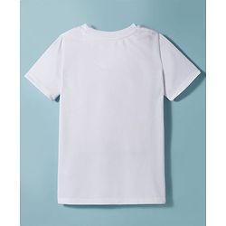 Pine Active Knit Half Sleeves Solid T-Shirt - White