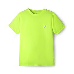 Pine Active Knit Half Sleeves Solid T-Shirt - White