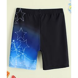 Pine Active Swimming Trunk with Star Print- Black