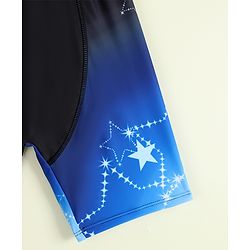 Pine Active Swimming Trunk with Star Print- Black
