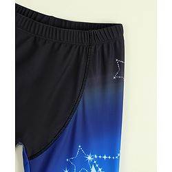 Pine Active Swimming Trunk with Star Print- Black