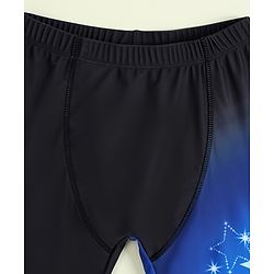 Pine Active Swimming Trunk with Star Print- Black