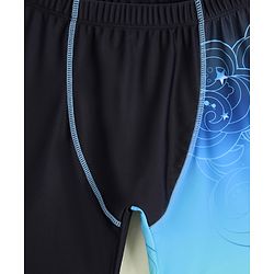 Pine Active Printed Swimming Trunk -Black