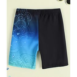 Pine Active Printed Swimming Trunk -Black
