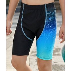 Pine Active Printed Swimming Trunk -Black