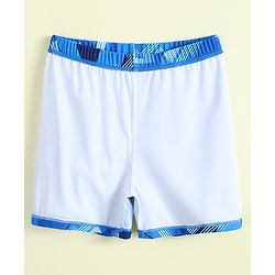Pine Kids Half Raglan Sleeves Abstract Printed Two Piece Swimsuit - Blue