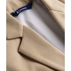 Pine Kids Knit Full Sleeves Solid Blazer - Beige