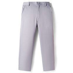 Pine Kids Knit Full Sleeves Solid Color 3 Piece Party Suit with Bow - Light Grey