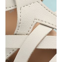 Pine Kids Sandals With Velcro Closure - White