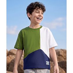 Pine Kids Cotton Knit T-Shirts Half Sleeves Round Neck - Multicolor