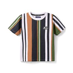 Pine Kids Cotton Knit Striped Round Neck Half Sleeves  T-Shirts - Multicolor