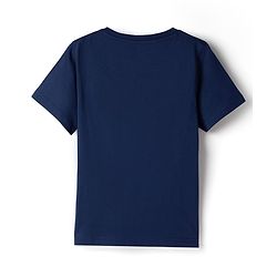 Pine Kids Cotton Knit T-Shirts Round Neck Half Sleeves Adventure Graphic Navy 4-5 Years