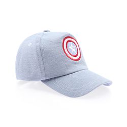 Pine Kids Marvel Cotton Woven Summer Cap with Avengers Graphic White - Diameter 16.5 cm