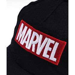 Pine Kids Marvel Cotton Woven Summer Cap With Avengers Graphics Black - Diameter 20 cm