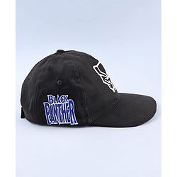 Pine Kids Marvel Cotton Woven Summer Cap with Black Panther Graphics Black- Diameter 52 cm