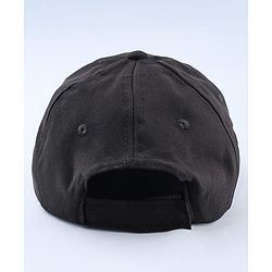 Pine Kids Marvel Cotton Woven Summer Cap with Black Panther Graphics Black- Diameter 52 cm