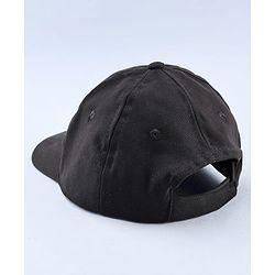 Pine Kids Marvel Cotton Woven Summer Cap with Black Panther Graphics Black- Diameter 52 cm
